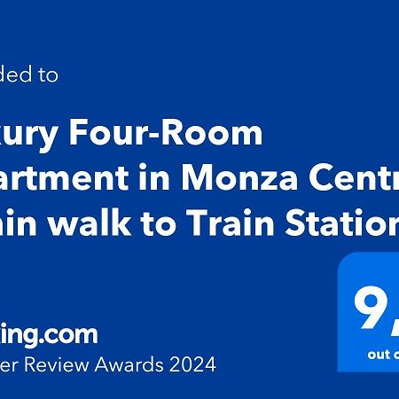 Luxury Four-Room Apartment In Monza Centro - 2 Min Walk To Train Station Eksteriør bilde